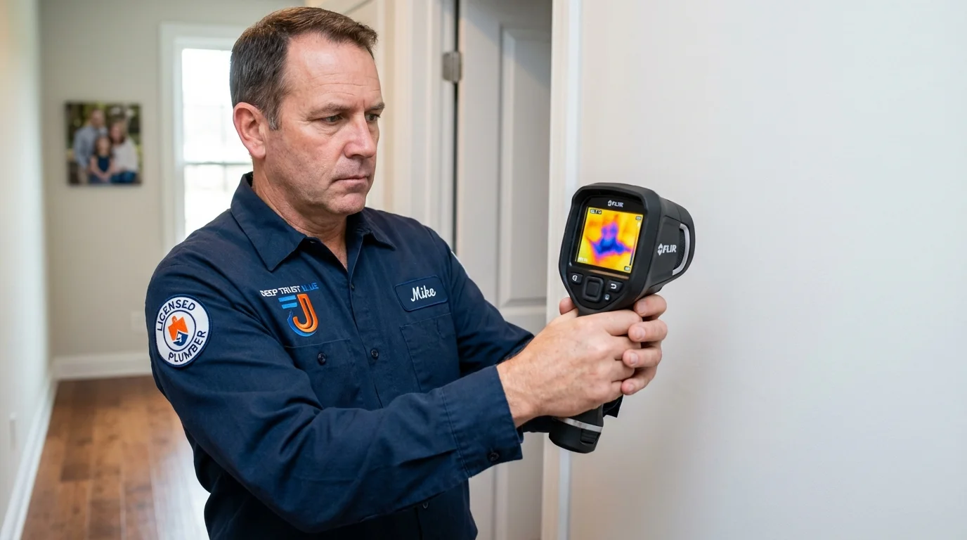 Thermal imaging leak detection by Johns Plumbing LLC in Arapaho